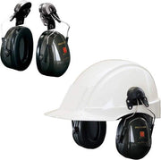 Casco di protezione con chiusura di cappuccio - 30 dB di assorbimento - nero