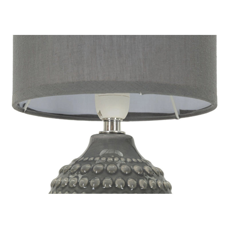 Lampadelle A Da Comodino Points Grigia cm ø 15x30,5