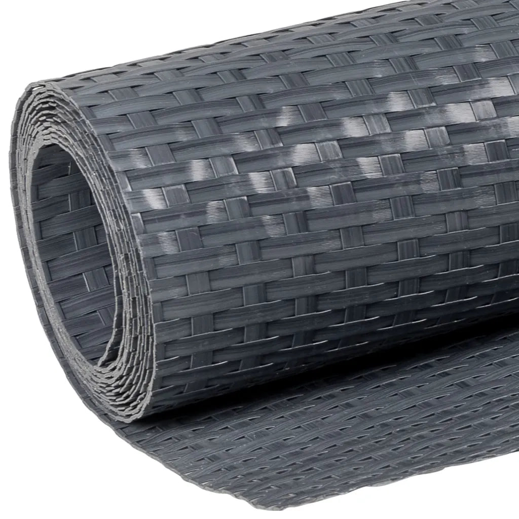 Schermo da balcone | Paravento da Balcone Antracite 600x100 cm in Polyrattan