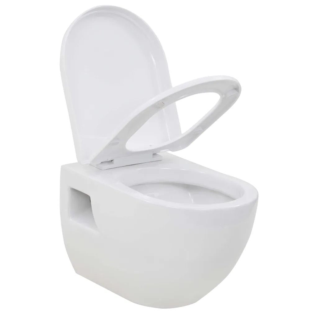 WC Sospeso in Ceramica Bianca 143022