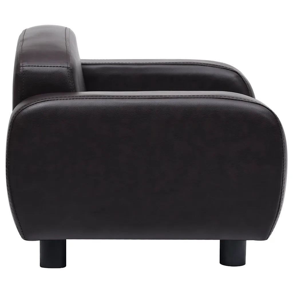 Divano per Cani Marrone 80x50x40 cm in Similpelle 170966