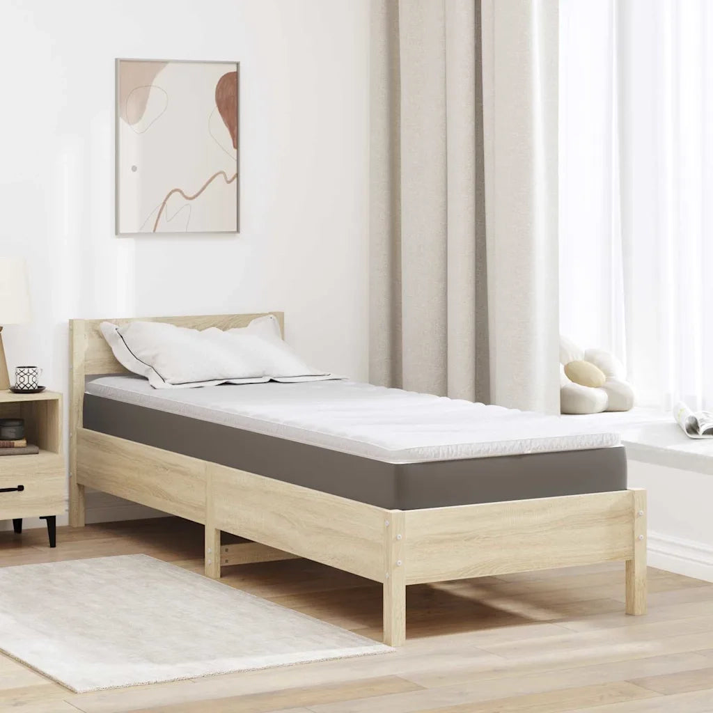 Topper per materasso Bianco 80 x 200 cm Tessuto a maglia 4106402