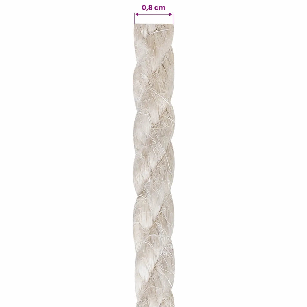 Corda | Fune di Juta 8 Bianco 100% juta Tossa