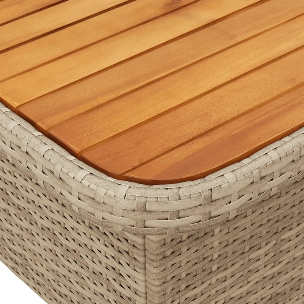 Set da Pranzo da Giardino 2 pz con Cuscini Beige in Polyrattan 3277358