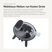 Melkklauw da 240 cc - Grande Capacità - Accessori di Ricambio - Raccoglitore di Latte Allattamento - Mungitura delle Vacche da Latte - Qualità Nutrizionale - Materiale di Alta Qualità