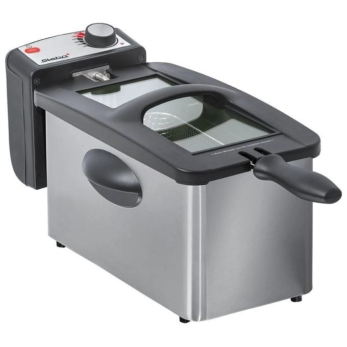 Steba DF 180 Friggitrice in Acciaio Inox 3 L con Finestra XXL 2000 W colore Acciaio Inox