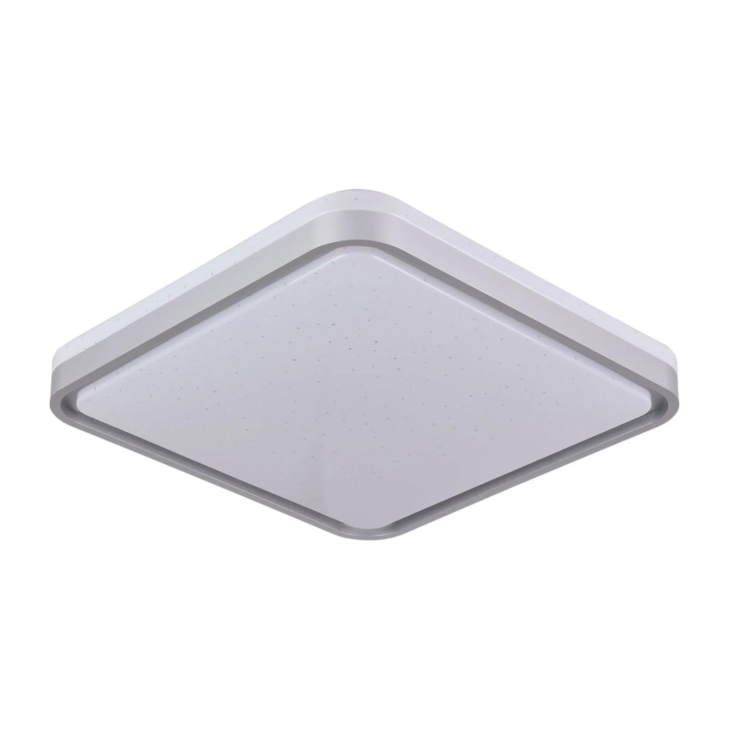 LÚZETE - PLAFÓN LED 78W PW LED REGULABLE BLANCO PLATA CUADRADO TELLUS