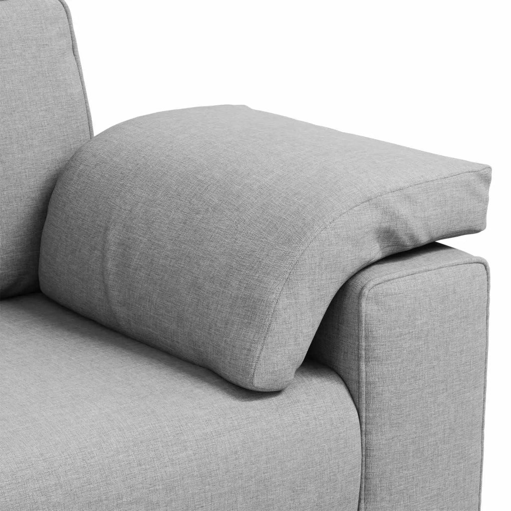 Divano 3-Persone Grigio Nuvola 220 cm Tessuto 4105245