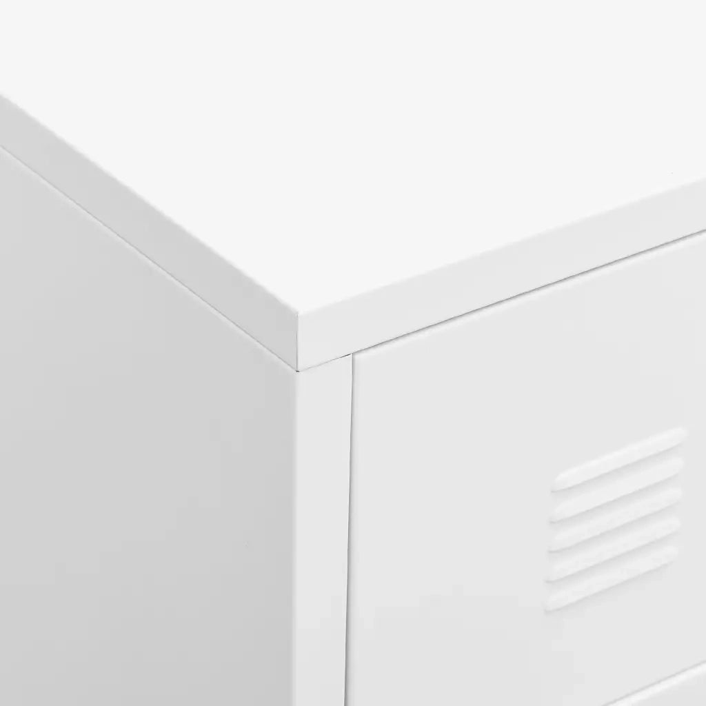 Mobile TV | Armadietto TV | Mobile Porta TV Industriale Bianco 105x35x42 cm in Metallo