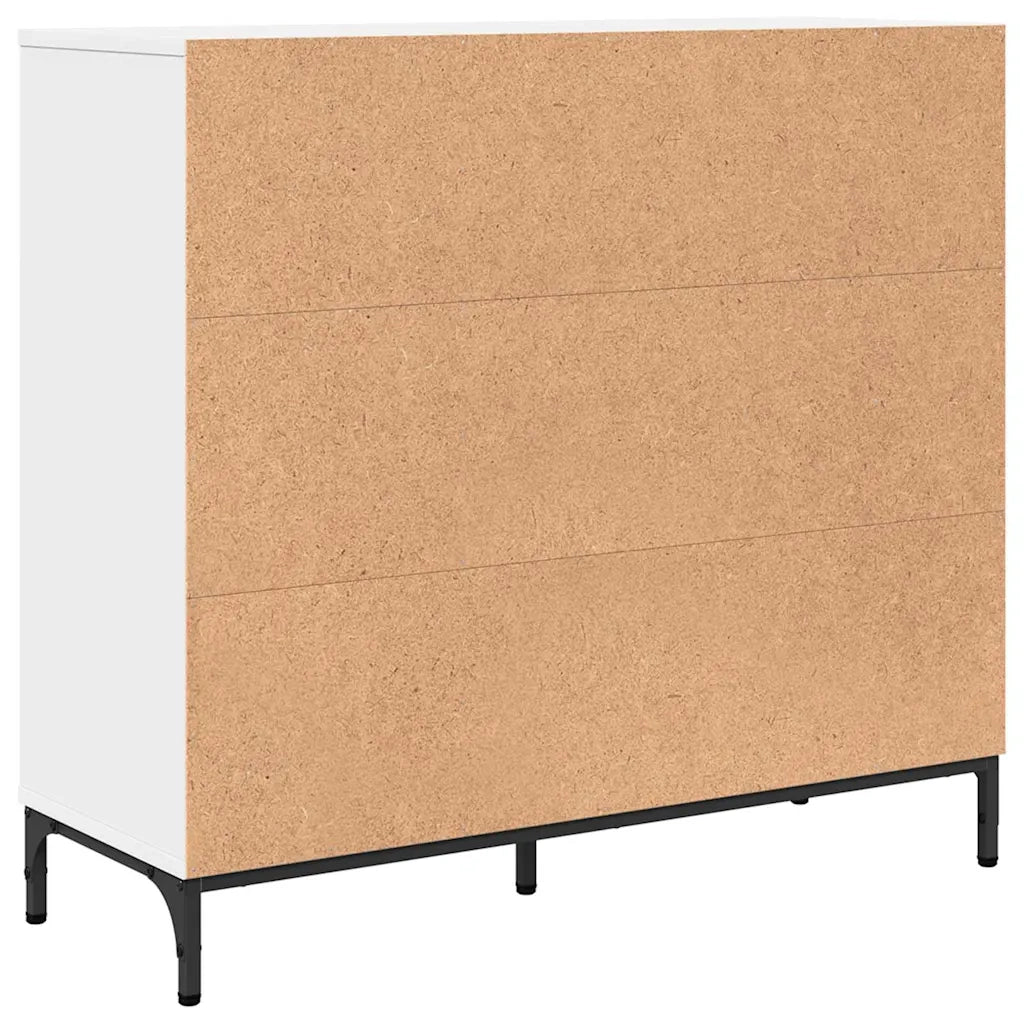 Credenza-Buffet-Armadio da cucina Bianco 89.5 x 33 x 82 cm Legno multistrato