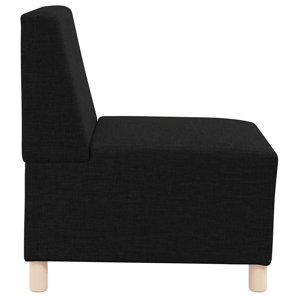 Divano componibile senza braccioli nero 55 cm in tessuto 4108470