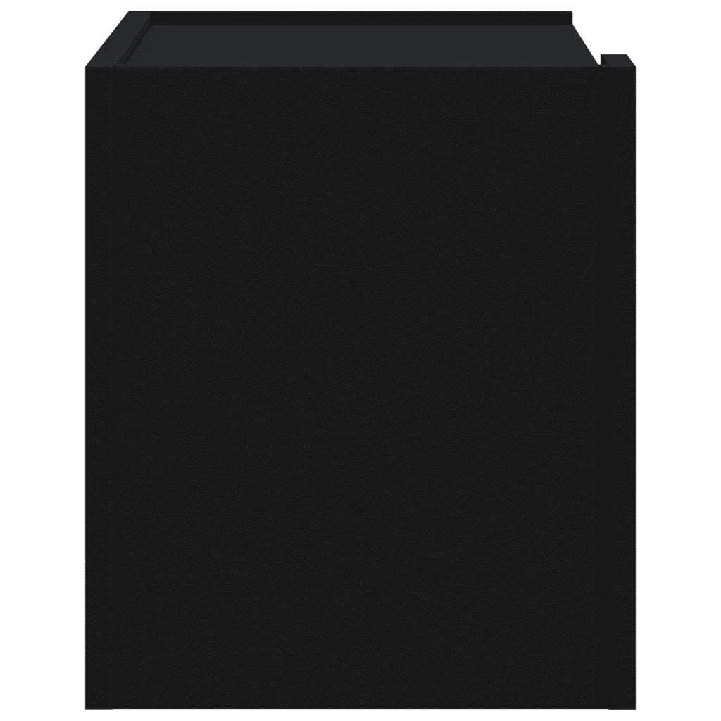Comodini a Muro 2 pz Nero 45x30x35 cm 848314