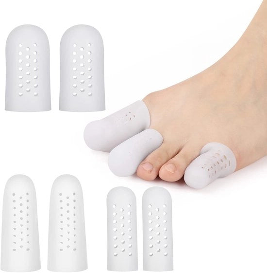 Set di protezione per bambini da 6 pezzi - Rilassante - Protezione per bambini - Illuminazione contro le unghie ingrossate - Supporto per il piede grande - Adatto per bolle e calli