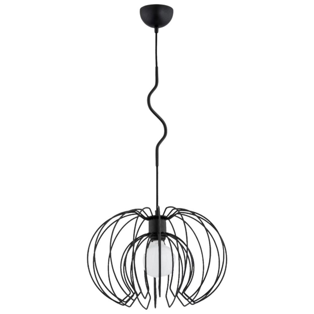 Lampada a sospensione Alfa Kiwi nera E27 1x60W 60602