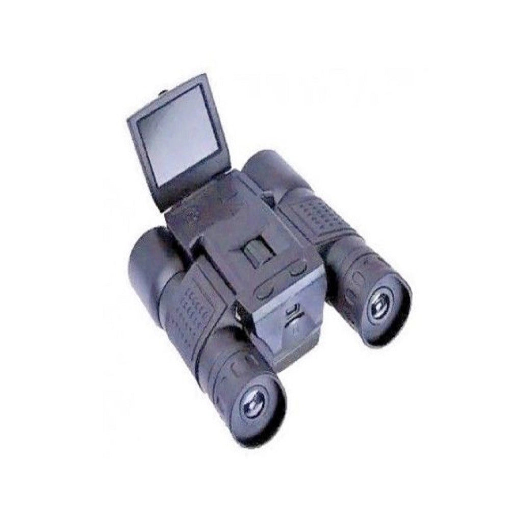 Trade Shop - Binocolo Con Fotocamera Videocamera Digitale Hd Micro Sd 1080 12x Display 2" -