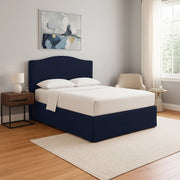 Eccles, Letto Singolo Sfoderabile Made in Italy, Viola Scuro