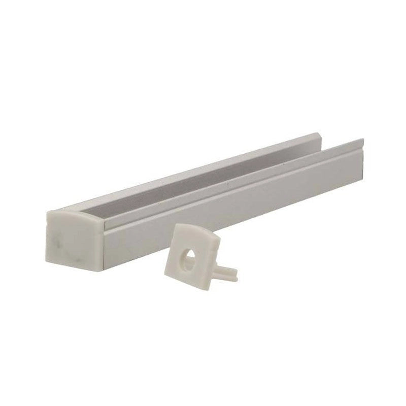Coppia Tappi Tappini Termine Per Chiusure Profilo Alluminio Super Slim BA1008