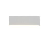 Applique LED bi-emissione, metallo, bianco, L 28 cm, Concha