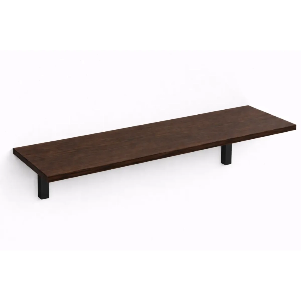 Mensola da Muro da appoggio in Legno nobilitato spessore 1,8 cm in colore Wenge 60x30 cm