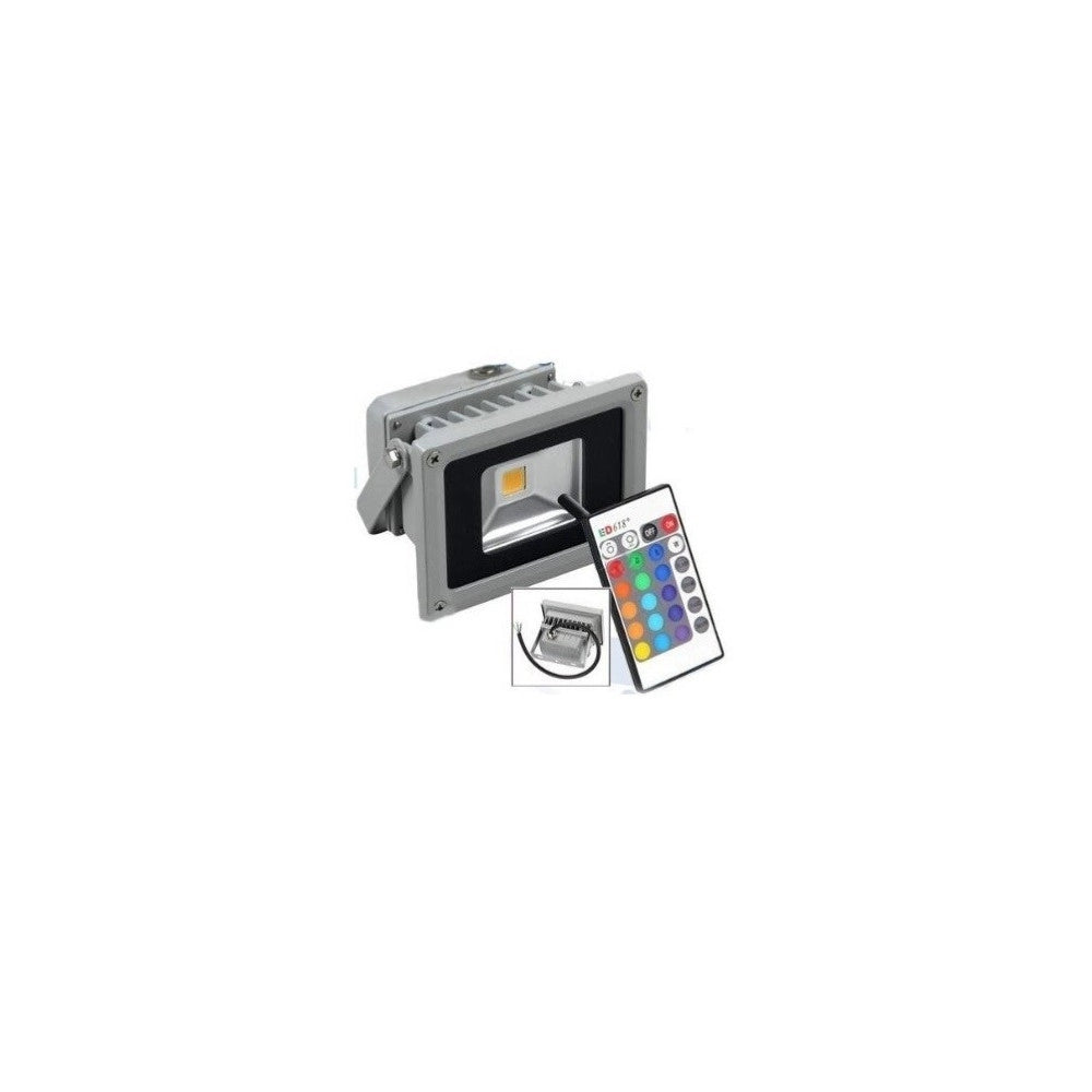 Trade Shop - Faro Faretto Rgb Led Multicolor Uso Esterno Interno Con Telecomando 50w -