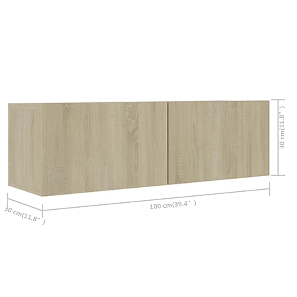 Set di mobili da 3 pezzi tra cui armadio credenza mobile porta TV soggiorno/camera da letto/salotto legno ingegnerizzato rovere Sonoma marrone 02_0024614