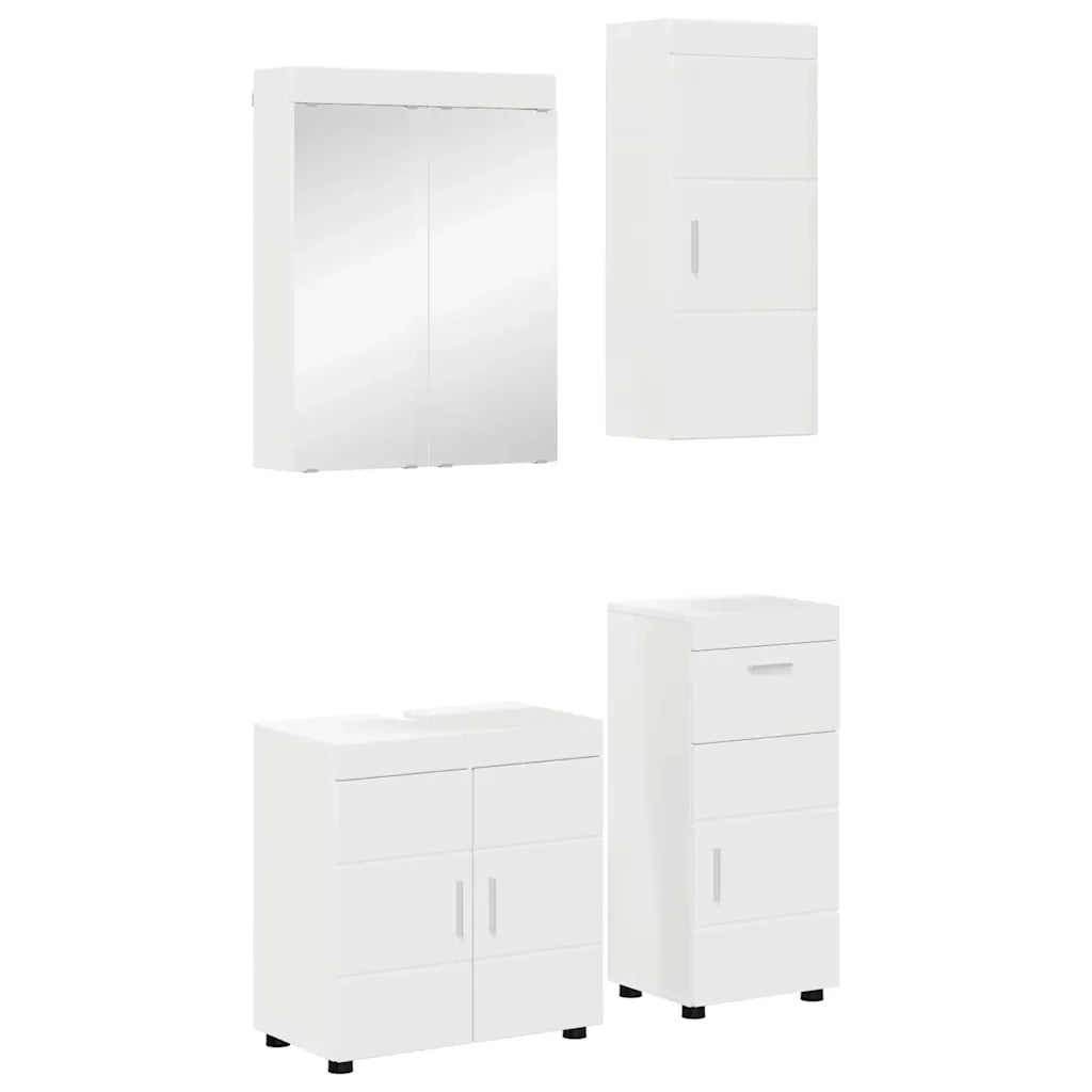 Set di mobili per il bagno TULUM 4 pcs Bianco 60 x 34 x 63 cm 3398044