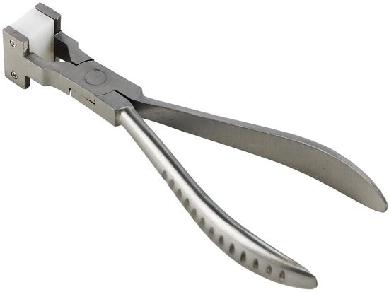 Strumento per gioielli con manico curvo 15 mm - Fatto di acciaio inossidabile - Manico ergonomico - Adatto per collane - Facile da utilizzare - Strumento per gioielli con manico curvo