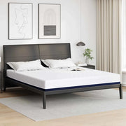 Materasso Bianco e Blu 200 x 200 cm Tessuto Jacquard 4106345