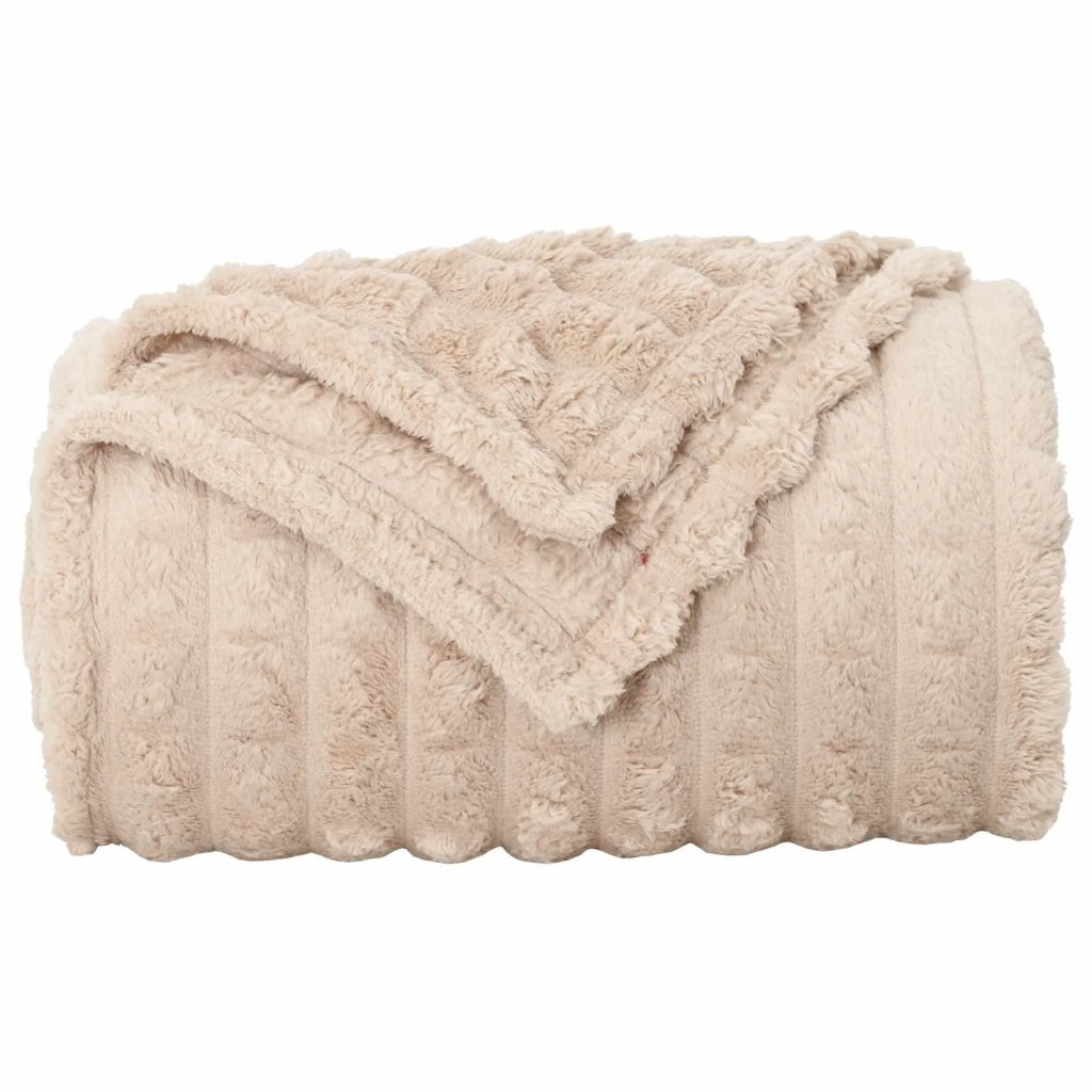 Coperta Beige 150 x 130 cm Panno 42016909