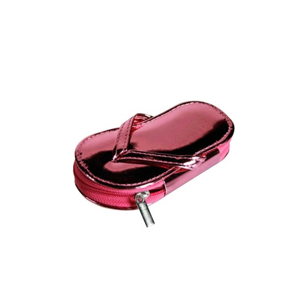 Trade Shop - Set Per Manicure E Pedicure 5 Pezzi Flip Flop In Astuccio Pvc Beach Slipper -