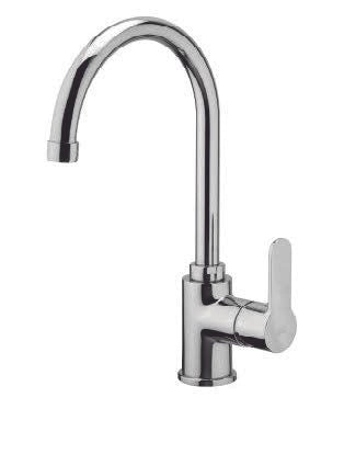 Miscelatore  Lavello Bocca alta serie Blu cromato