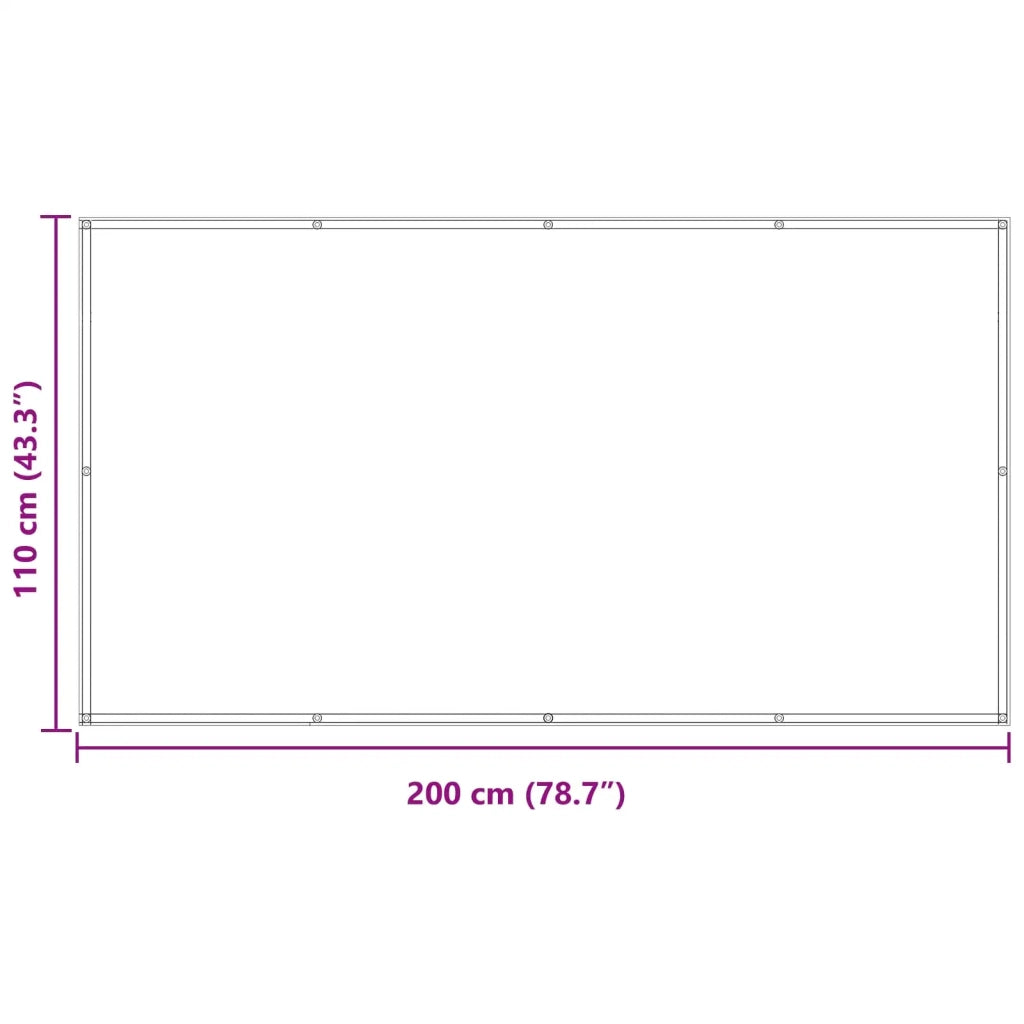 Schermo da balcone-Pannello per balcone Arancione 110 x 200 cm Tessuto Oxford