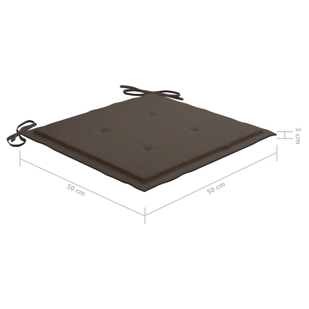 Sedie da Giardino con Cuscini 6 pz in Legno Massello di Acacia 3078159