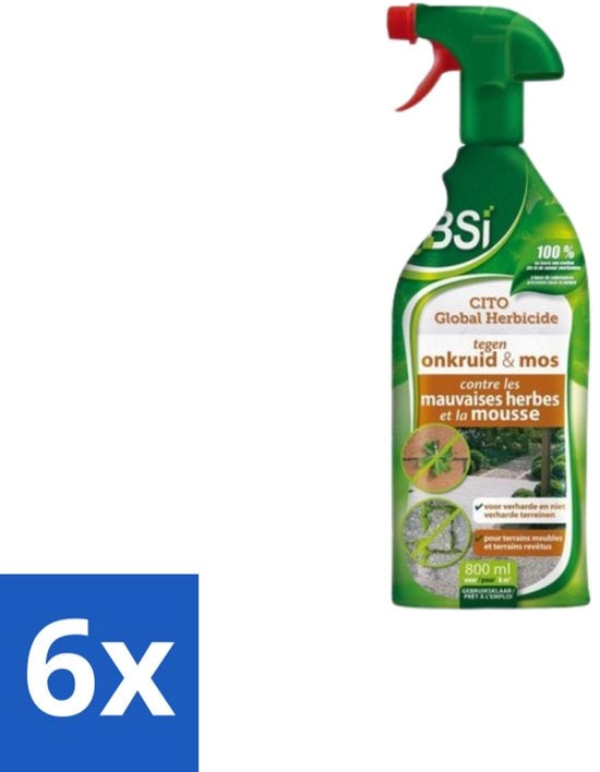 Erba infestanti e parassiti globale preparato pronto all'uso - 800 ml - Confezione economica - 6 pezzi