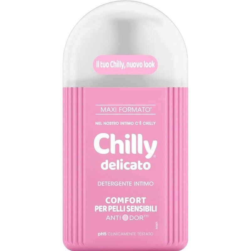 SET 4 CHILLY GEL DETERGENTE INTIMO DA 300ML MAXI NEW DELICATO