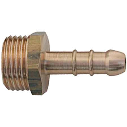 RACCORDO PORTAGOMMA MASCHIO 1/2 - Ø 13 mm (METANO)