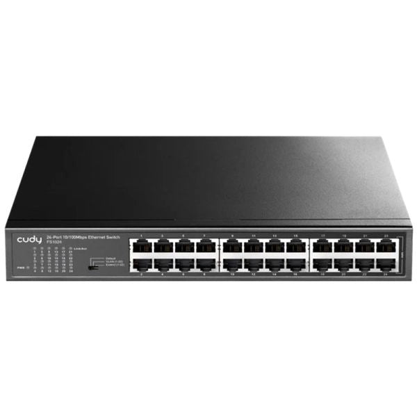 Cudy fs1024 - 24-port 10/100 mbps metal switch - CUDFS1024