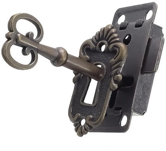 Set di serrature per cassetti antiche - Serrature per cassetti vintage - Sicure e