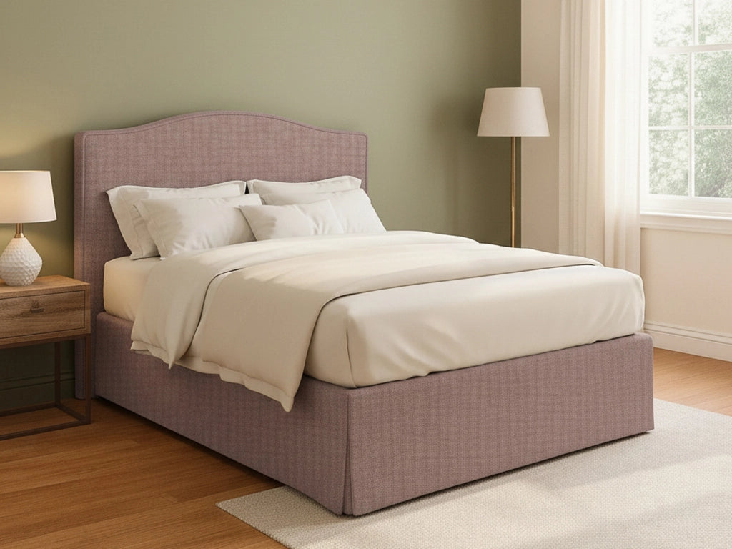 Blyth, Letto Piazza e Mezza Sfoderabile Made in Italy, Rosa Antico