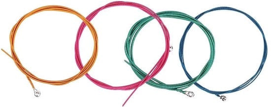 E-Bass Snaren Colorati - Materiale Soo e Antiruggine - Bassi Elettrici Colorati - Alta Qualità - Adatti per Chitarre Elettriche