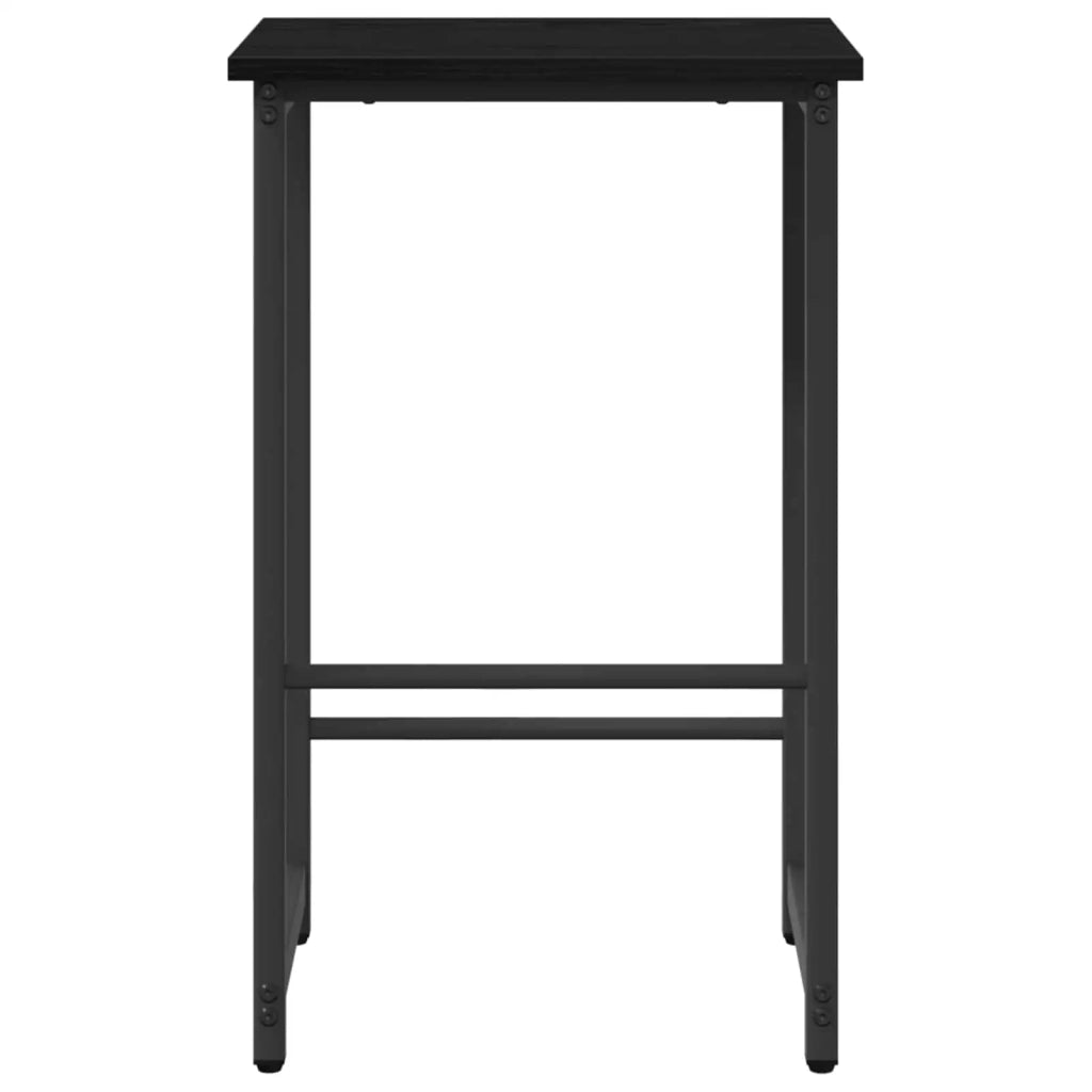 Sgabello da bar 2 pcs Rovere Nero 40 x 32 x 64 cm 8006182