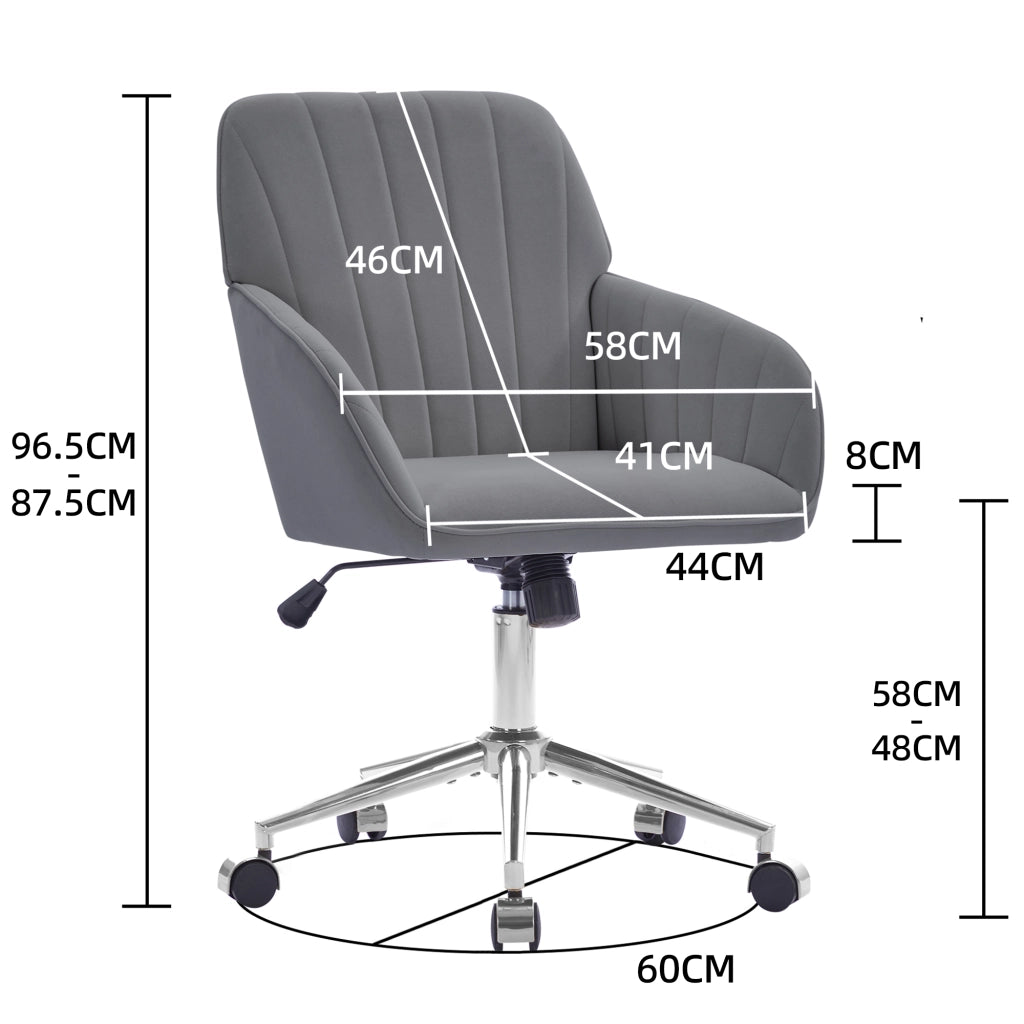 Sedia da Ufficio Ergonomica Girevole con Schienale ¨C MINIMAL ¨C Altezza Regolabile