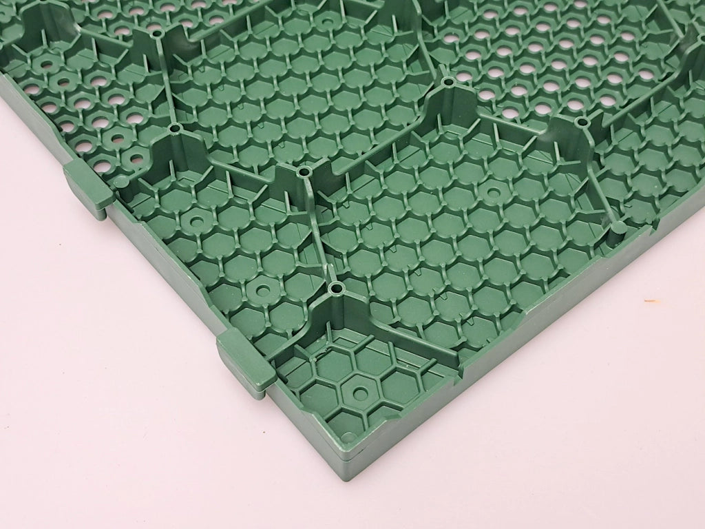 Piastrella drenante da giardino Easy in polipropilene ? 40x40x2,5 cm ? Verde ? Artplast