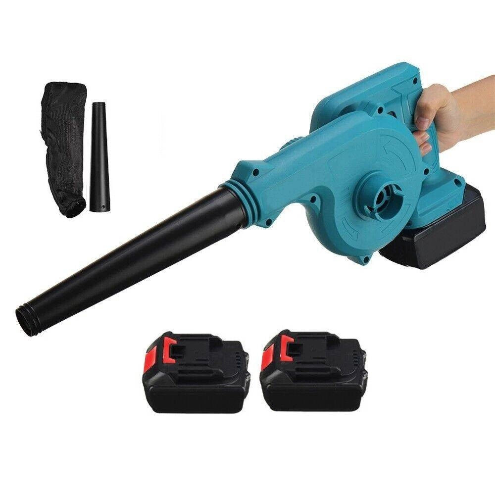 Trade Shop - Soffiatore Aspiratore Per Foglie A Doppia Batteria Ricaricabile 36 V 2.0ah -