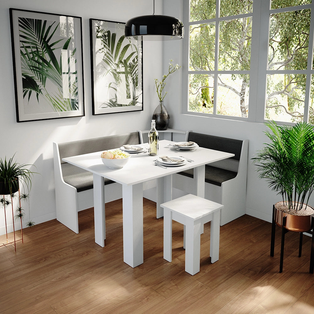 Vicco Panca ad angolo Bianco 41.5 x 106.6 cm
