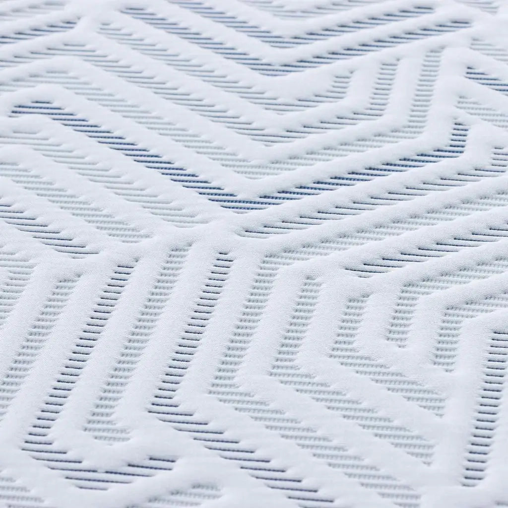 Topper per materasso Bianco 140 x 190 cm Tessuto Jacquard 4106259