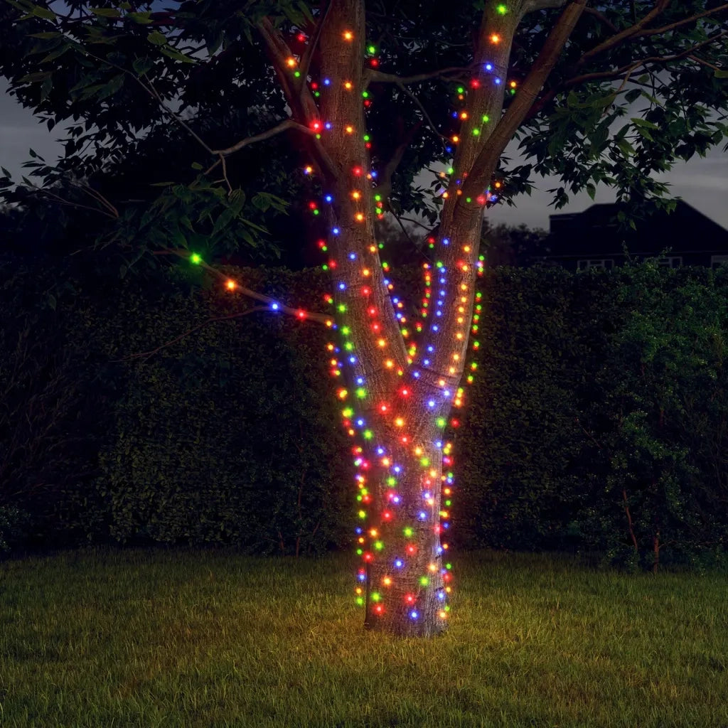 Luci Solari Fatate 5 pz 5x200 LED Bianco Freddo Interni Esterni CFW7554840