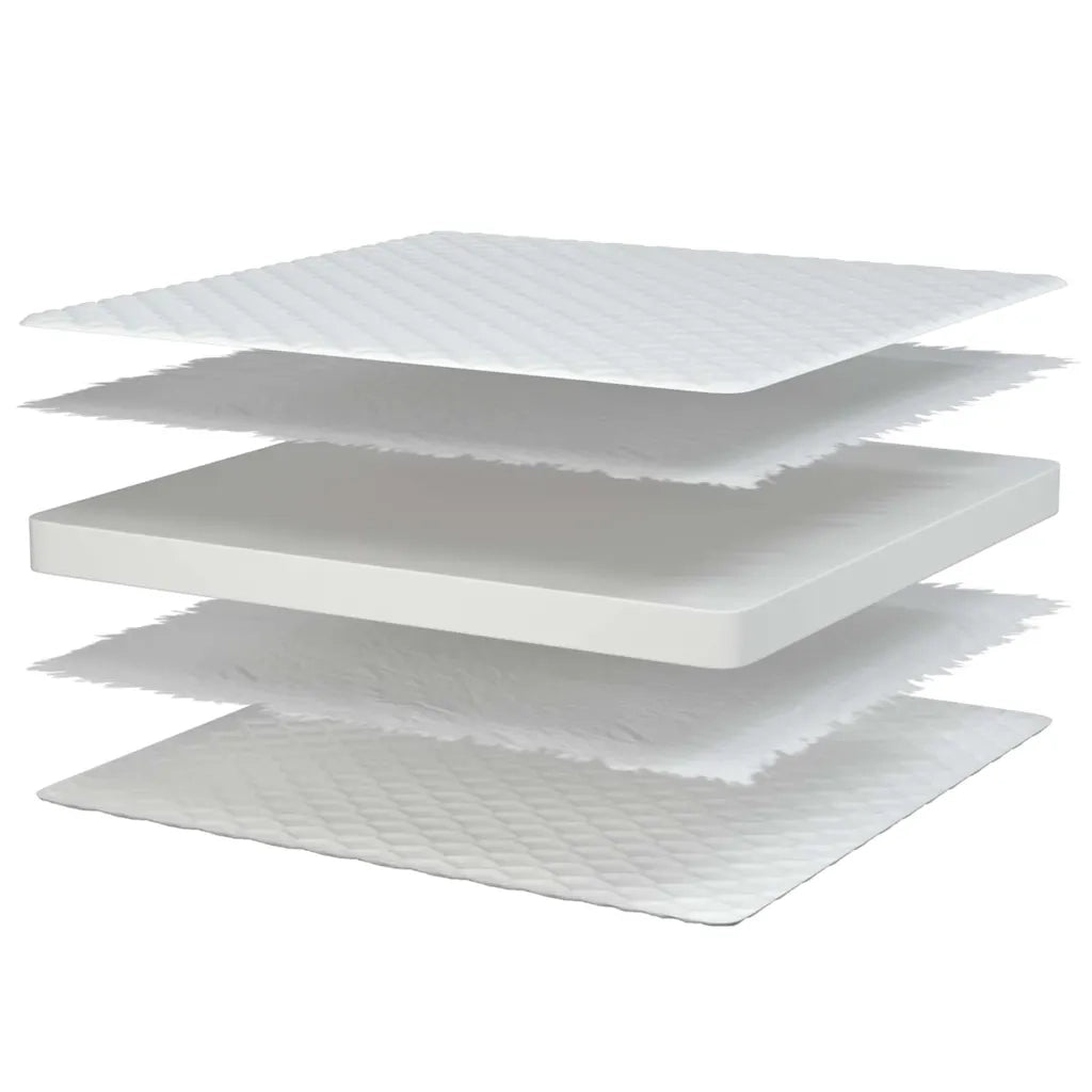 Materasso Viscoelastico Bianco 140x190x17 cm Morbido 4013420