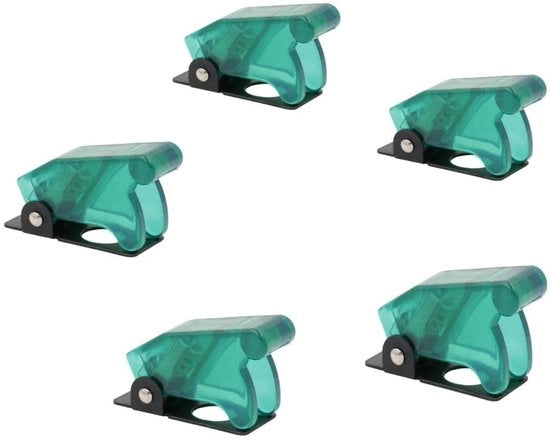 Interfaccia di commutazione a tappo acqua - 12mm - Protezione per interruttori - Verde brillante - Set da 5 - Adatto per elettronica - Acqua resistente