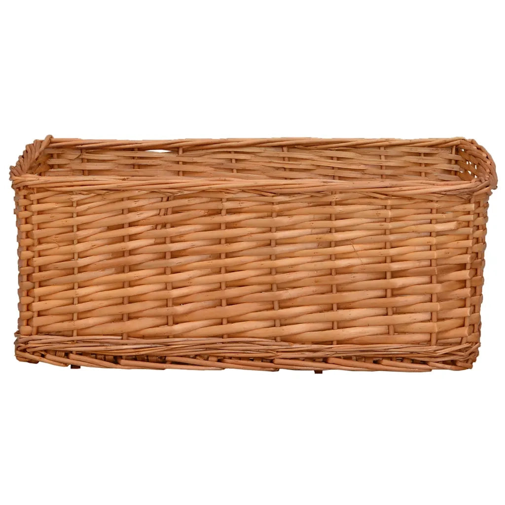Set Cestini Impilabili 4 pz Marroni in Salice 286981